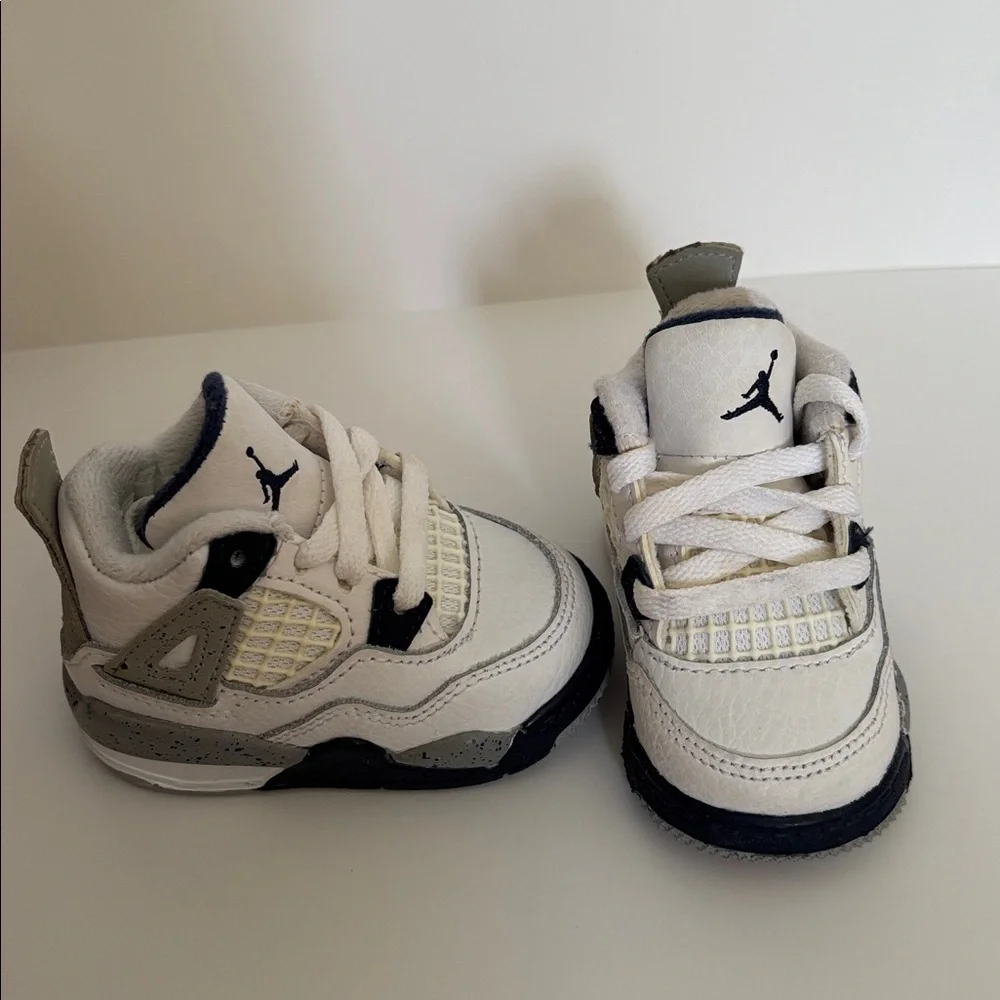 Jordan Baby/Walker Shoes in White, Gray, Black & Red